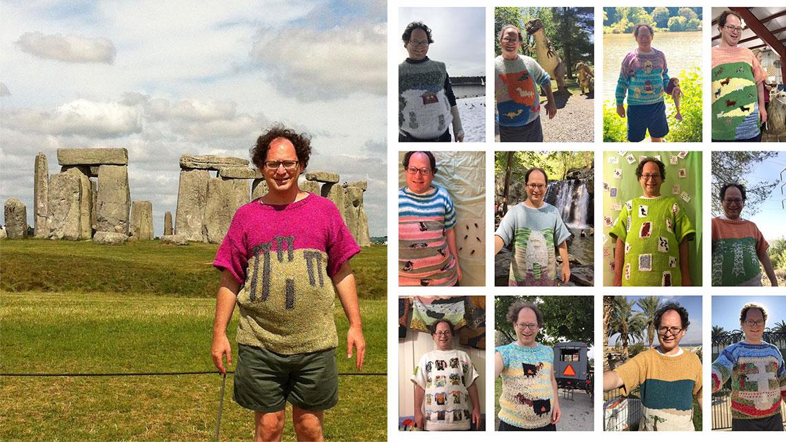 GOSPODIN S PLETIVOM Prije svakog putovanja isplete vestu znamenitosti ispred koje se želi slikati