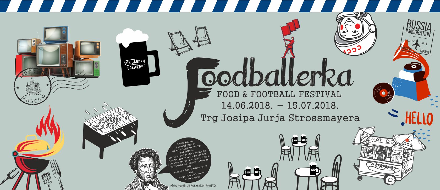 FOODBALERKA Retro carstvo nogometa, super klope i sjajne zabave na Strossmayerovom trgu